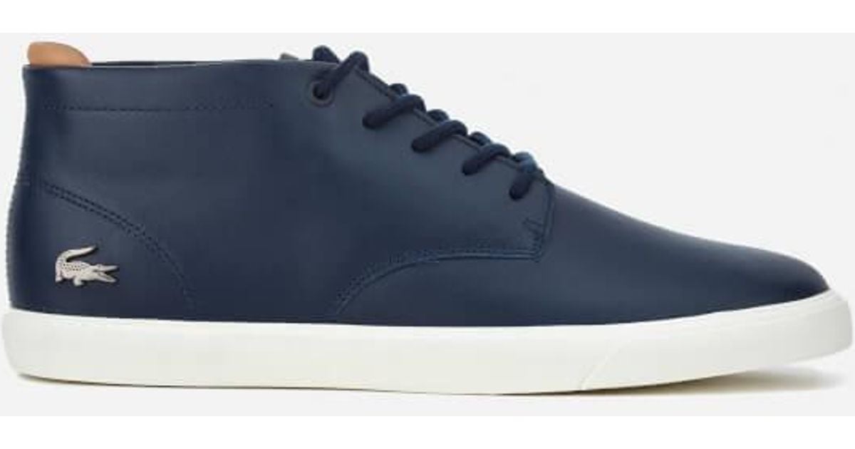 mens lacoste trainer boots