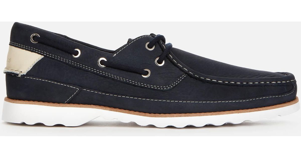 Clarks Durleigh Sail Leather Boat Shoes in Blue for Men | Lyst Australia