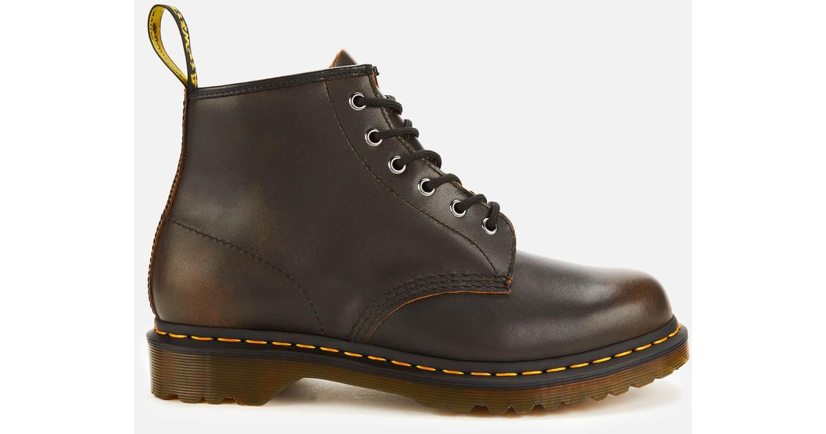 Dr. Martens 101 Vintage Leather 6-eye Boots in Brown for Men | Lyst