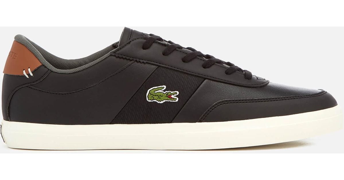 lacoste court master brown