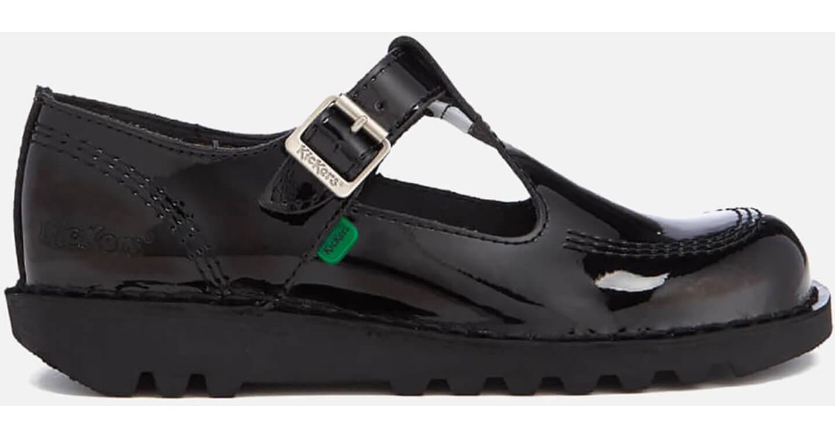 kickers t bar patent leather womens