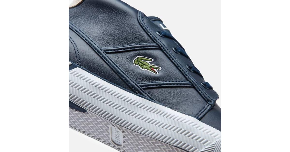 lacoste navy esparre chukka trainers