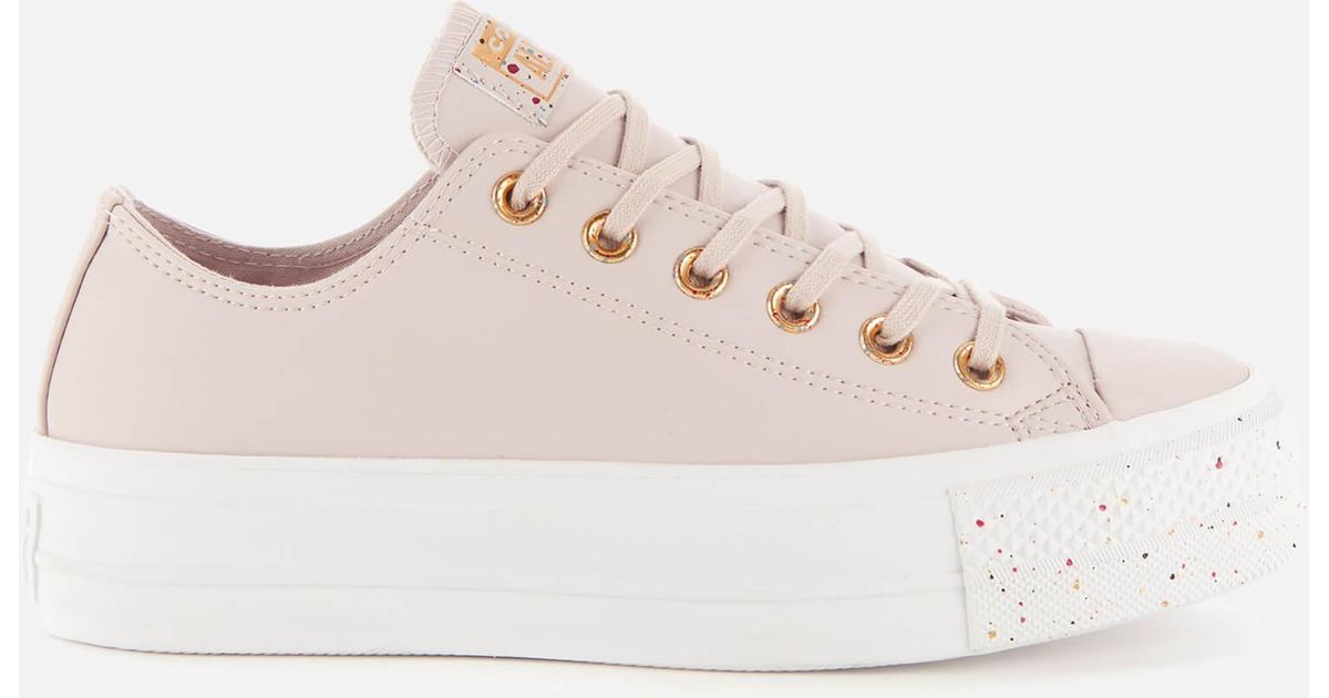 converse chuck taylor all star speckle lift trainers