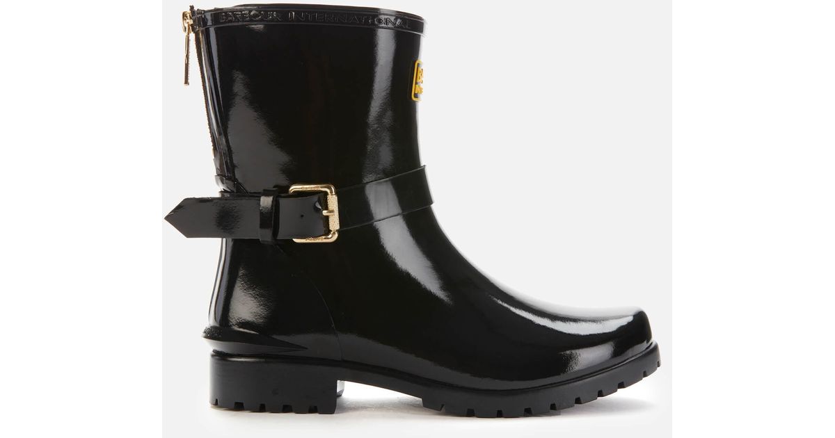 barbour biker wellies