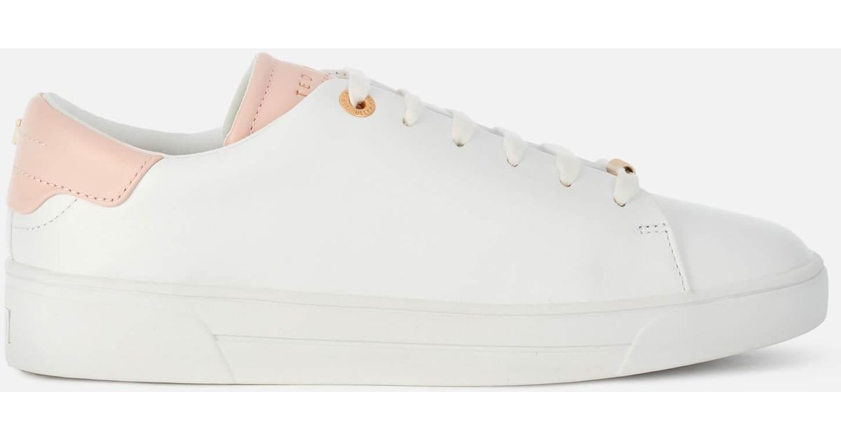 ted baker zenip leather trainers