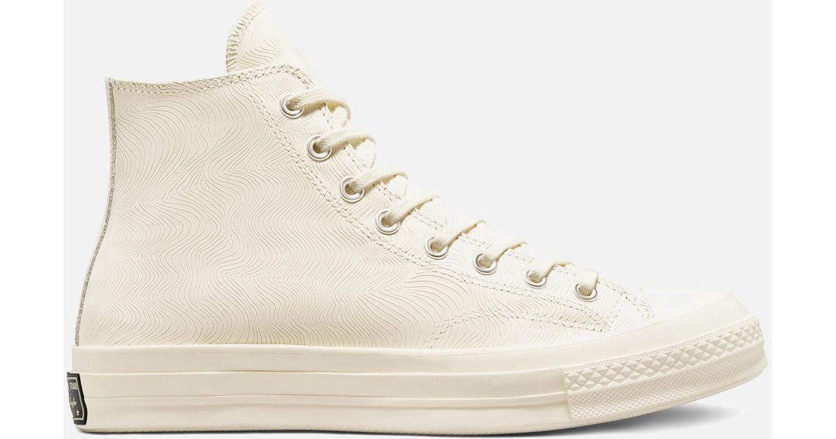 Converse Chuck 70 Seasonal Elevated Leather Hi-top Trainers in White | Lyst  Canada