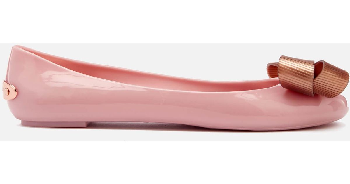 Ted Baker S Larmiar Closed Toe Ballet Flats in Pink | Lyst