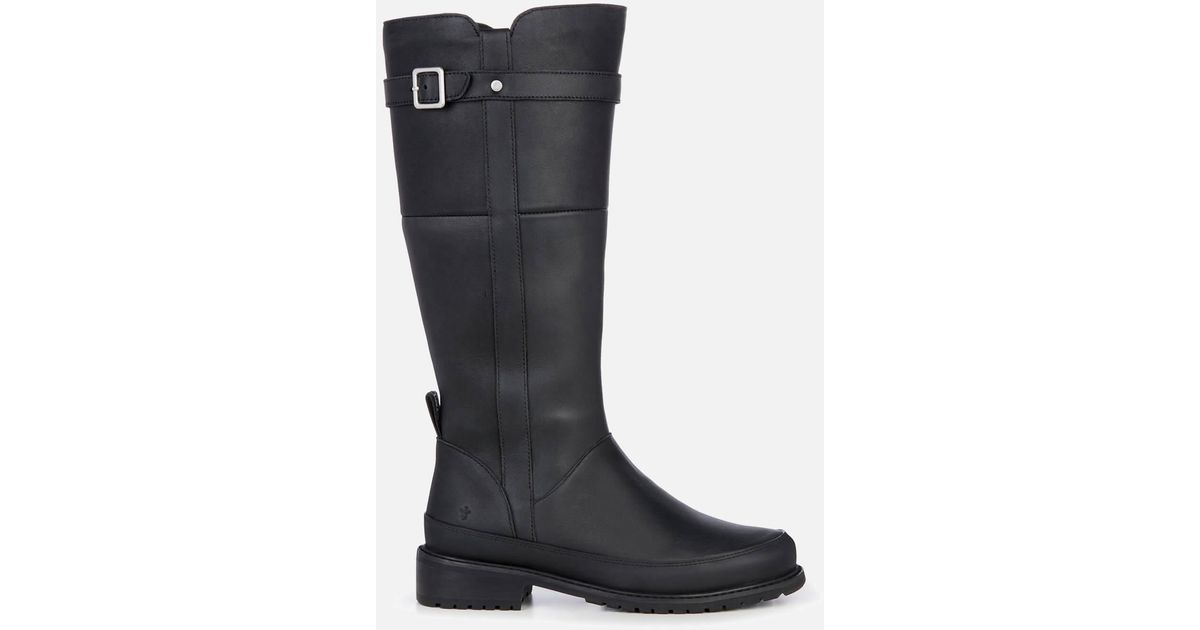 EMU Natasha Waterproof Leather Knee High Boots in Black Lyst