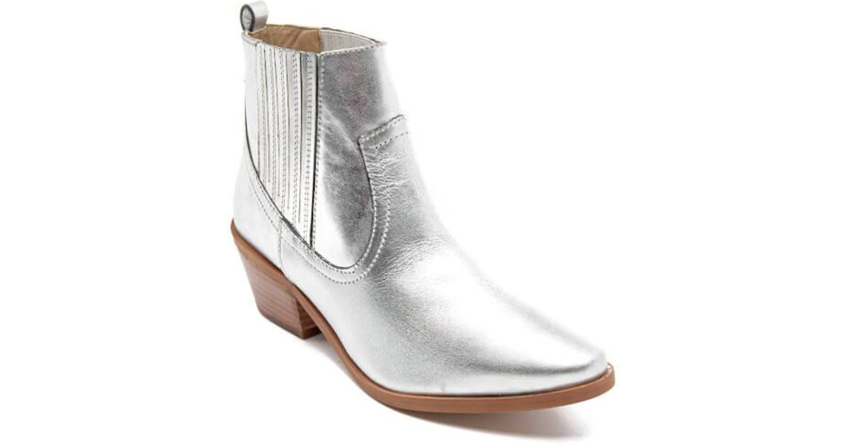 dune silver boots
