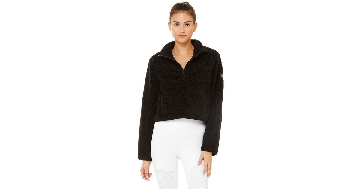 alo sherpa half zip