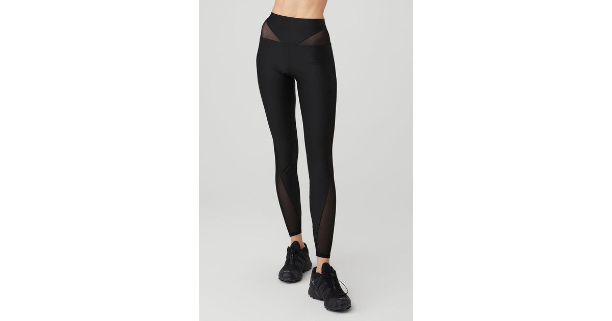 Alo Yoga Alo Yoga Airlift Mesh Highwaist Allure Legging in Black Lyst