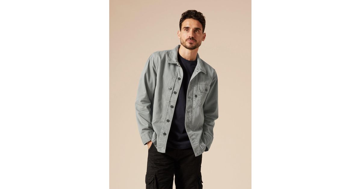 Alpha Industries P44 Gray Men Lyst in Mod Jacket for | Shirt