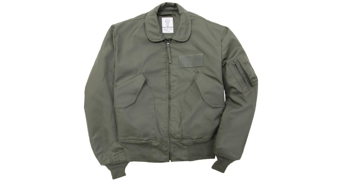 Alpha Industries Cwu 36/p Nomex Mil-spec Lightweight Flight Jacket in Green  for Men | Lyst