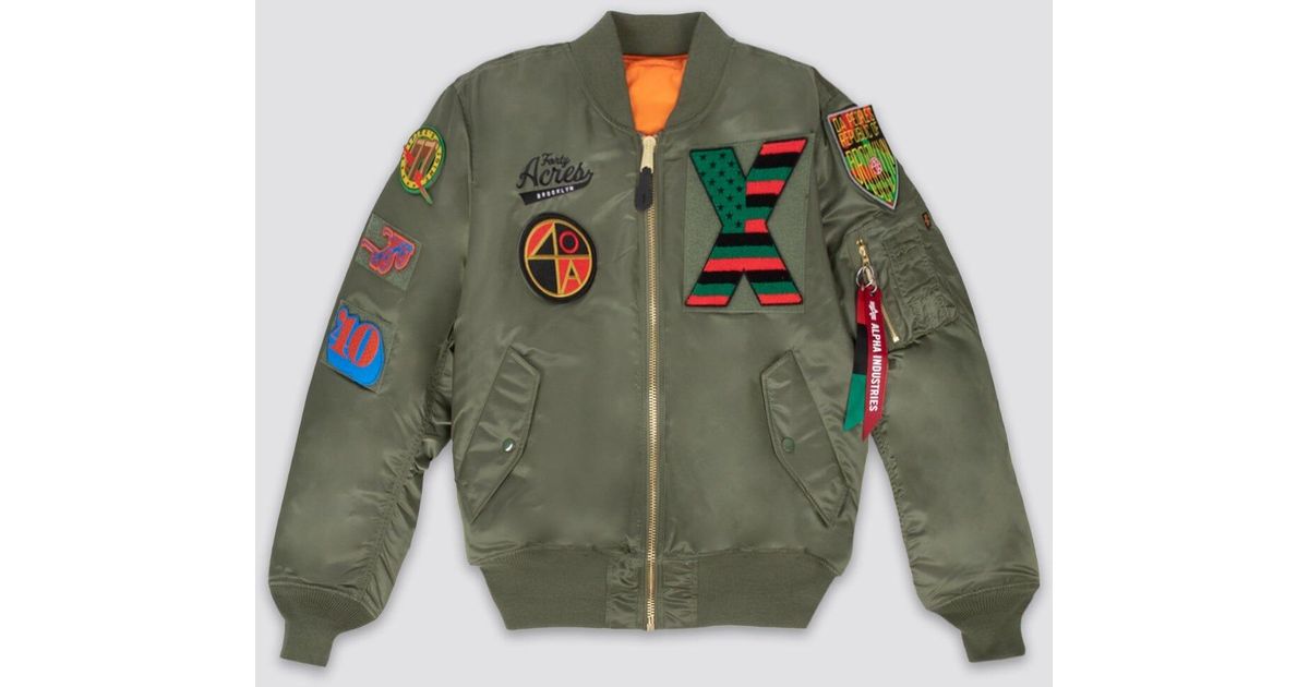 Alpha Industries Alpha X Spike Lee Bomber Jacket in Green for Men Lyst