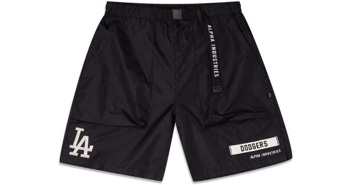 Alpha Industries Los Angeles Dodgers X Alpha X New Era Nylon Shorts in