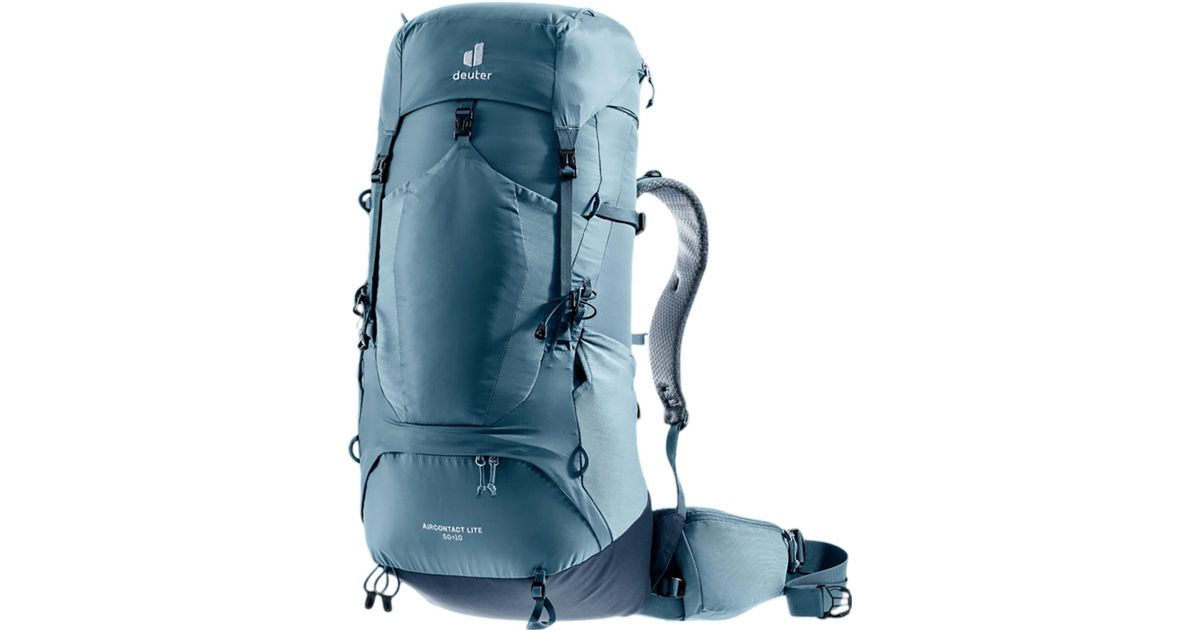 Deuter Aircontact Lite 50 10 Trekking Backpack in Blue Lyst Canada