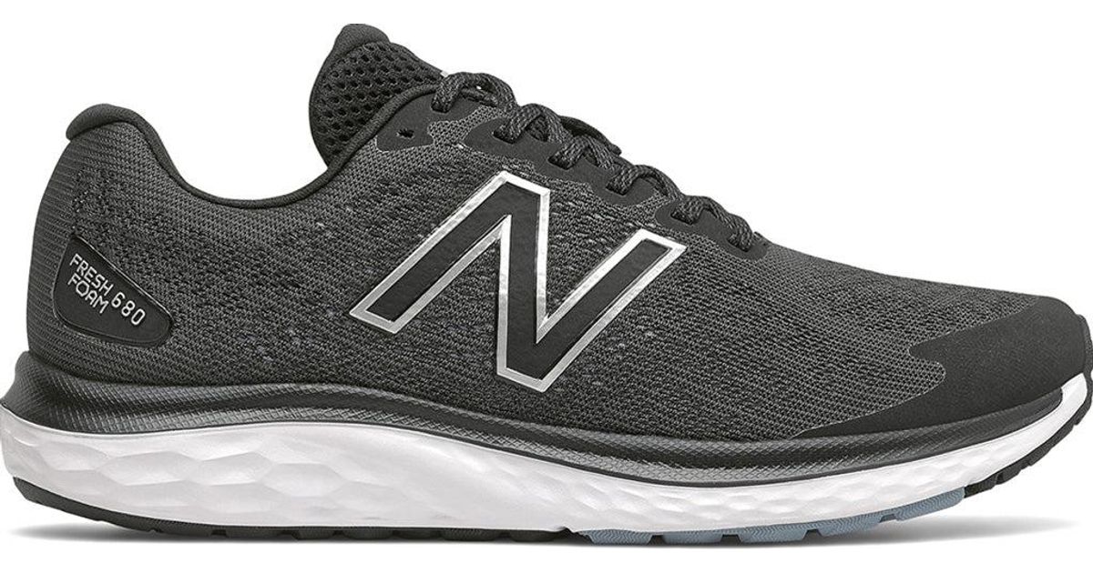 New Balance Rubber Fresh Foam 680v7 Road Running Shoes in Black for Men ...