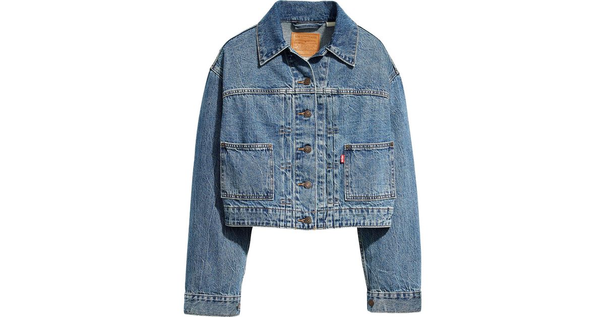 Levi s 90s Tailored Trucker Jacket in Blue Lyst Canada