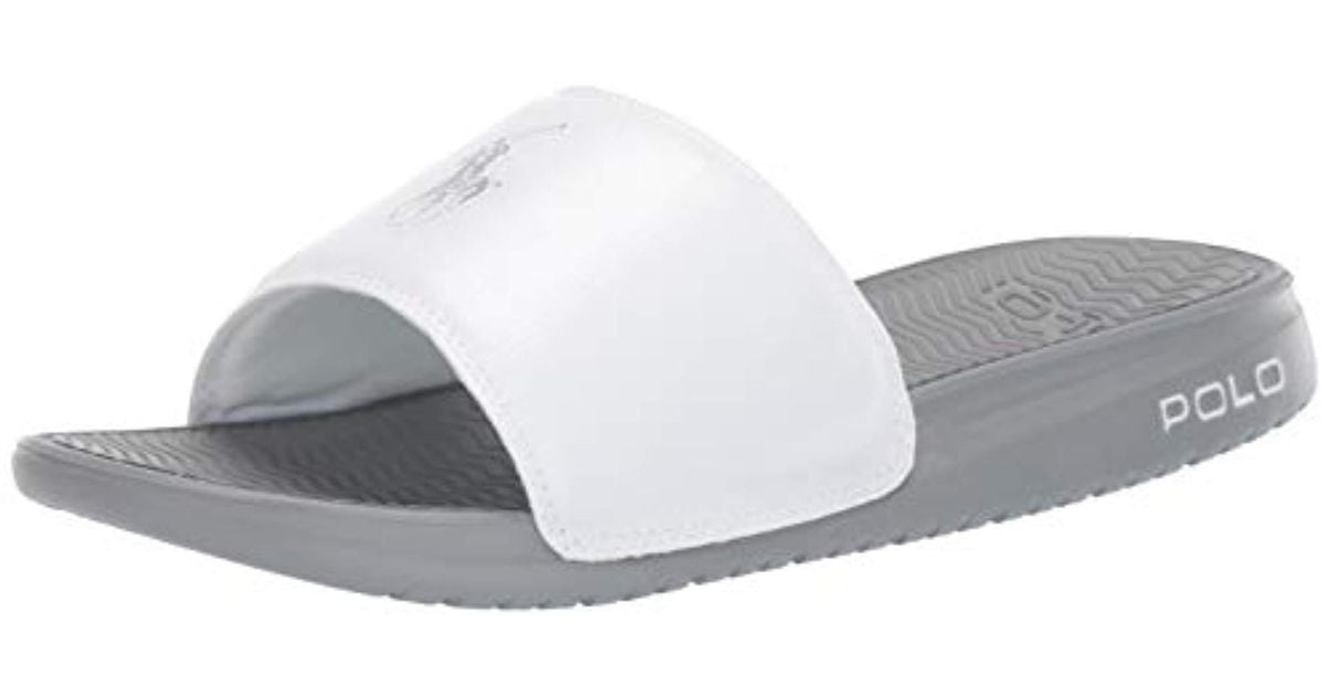 white polo flip flops