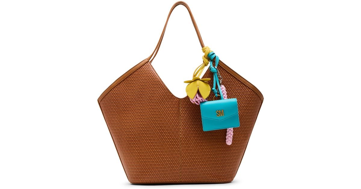 大注目★【STEVE MADDEN】Maira トート バッグ Steve Madden Maira Embossed Woven Tote in Brown | Lyst