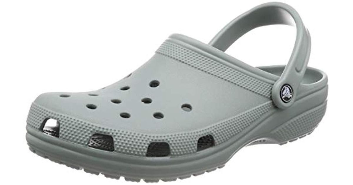 dusty green crocs