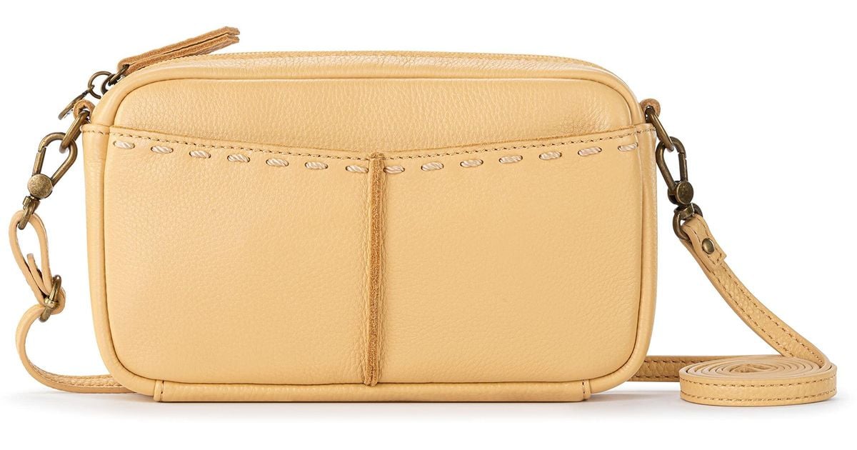 The Sak Cora Leather Crossbody in Natural Lyst