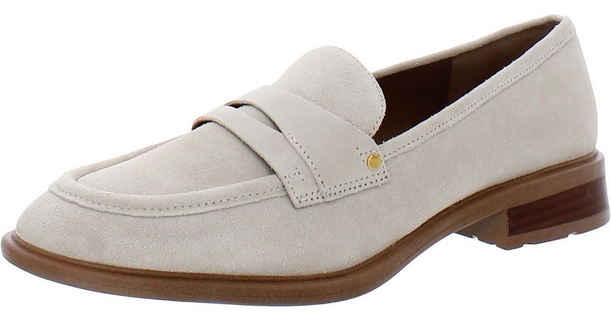 franco sarto white loafers
