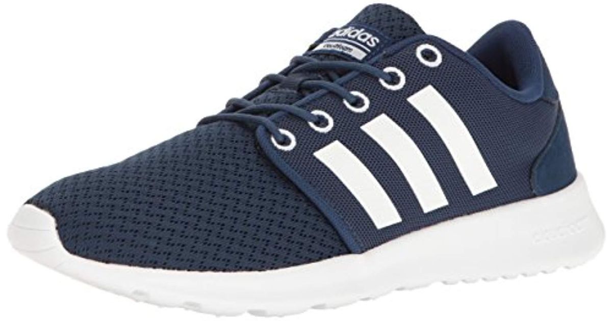 adidas Synthetic Cloudfoam Qt Racer W Running Shoe in Blue - Lyst