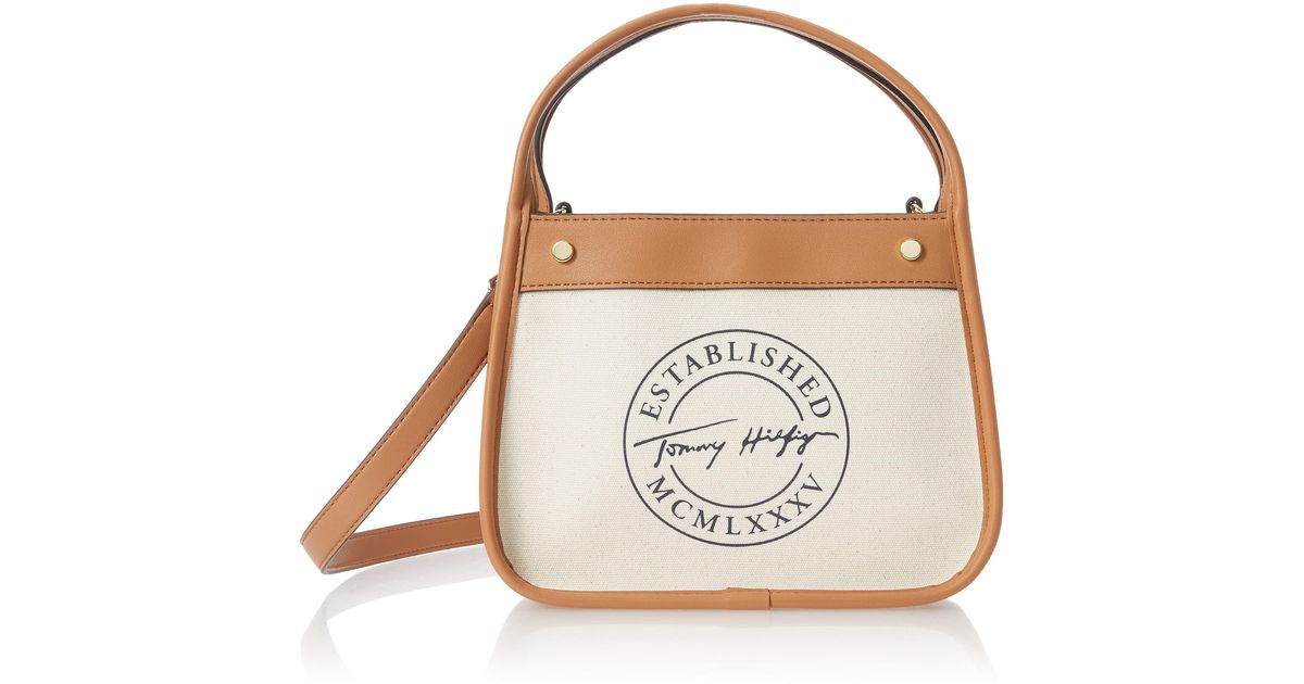 Tommy Hilfiger Quinn Crossbody Bag in Natural Lyst
