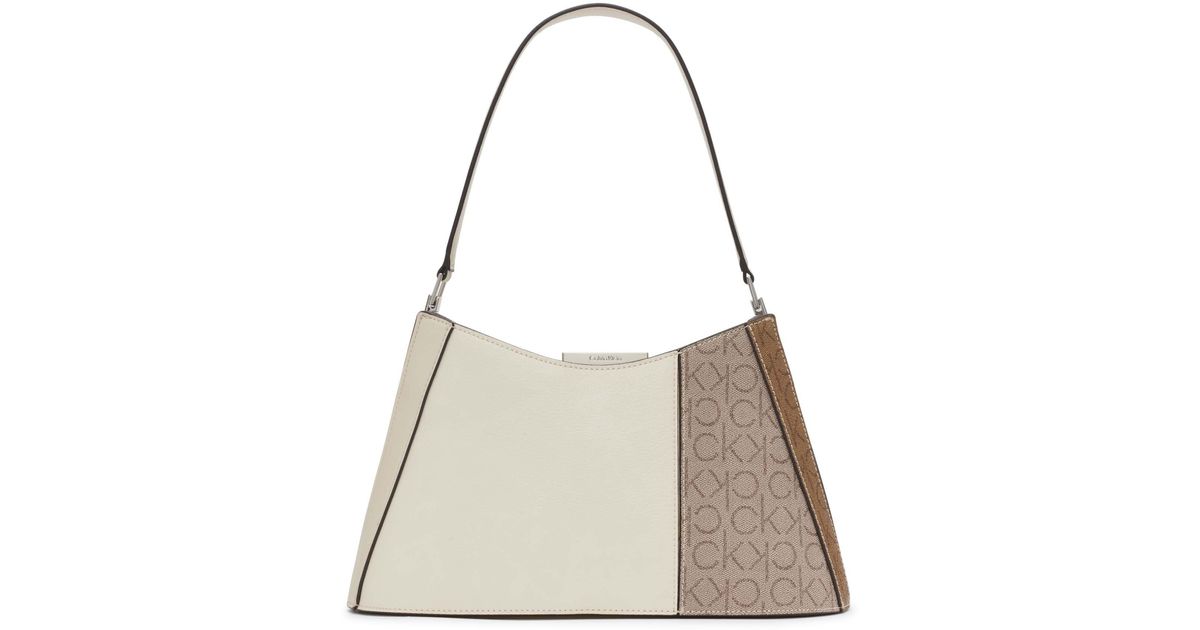 Calvin Klein Wren Demi Shoulder Bag in Natural Lyst