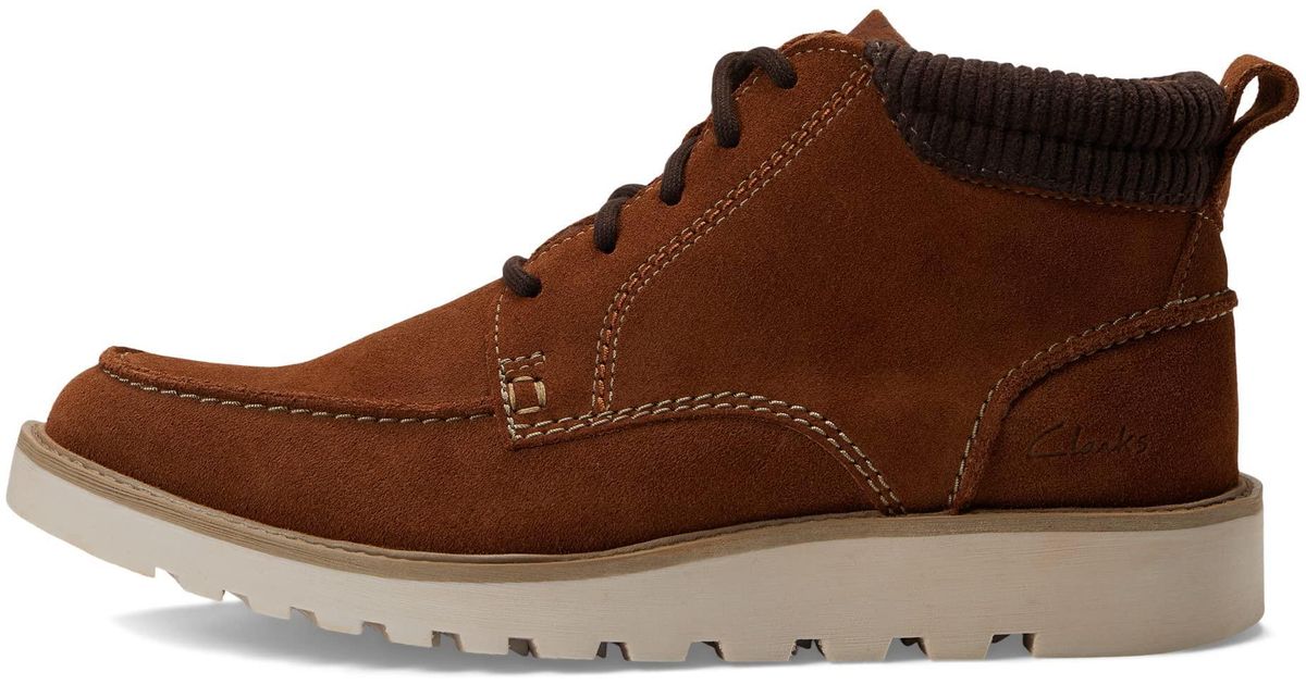 Clarks Barnes Mid Oxford Boot in Brown for Men | Lyst