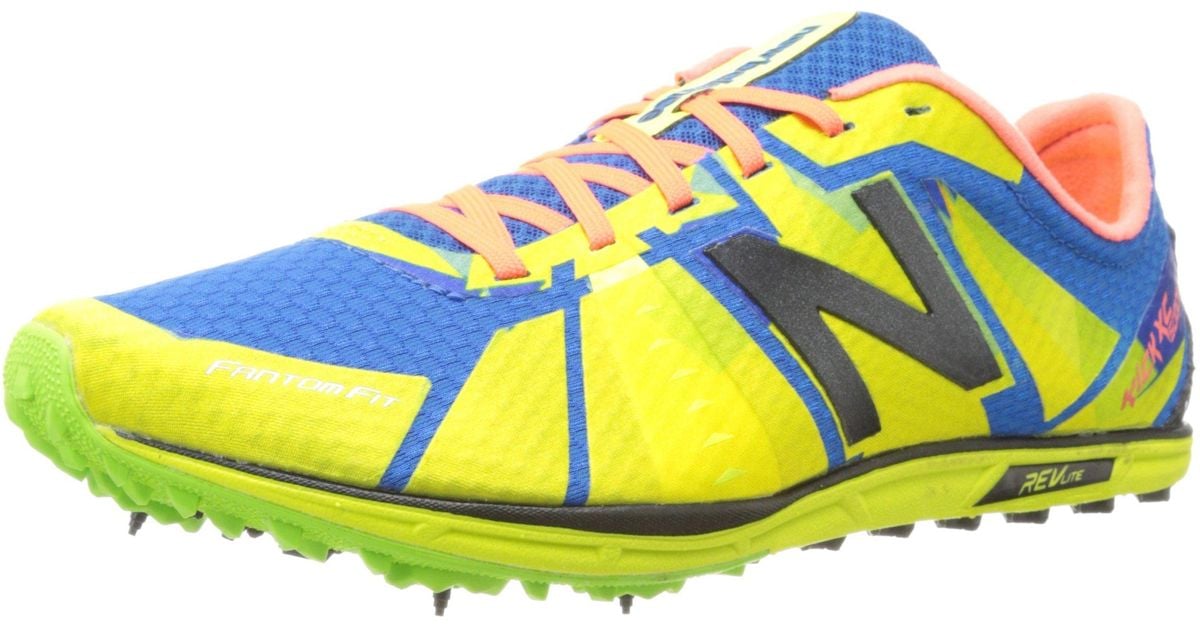 New Balance Cross Country 5000 V1 Spike Running Shoe in Green/Blue