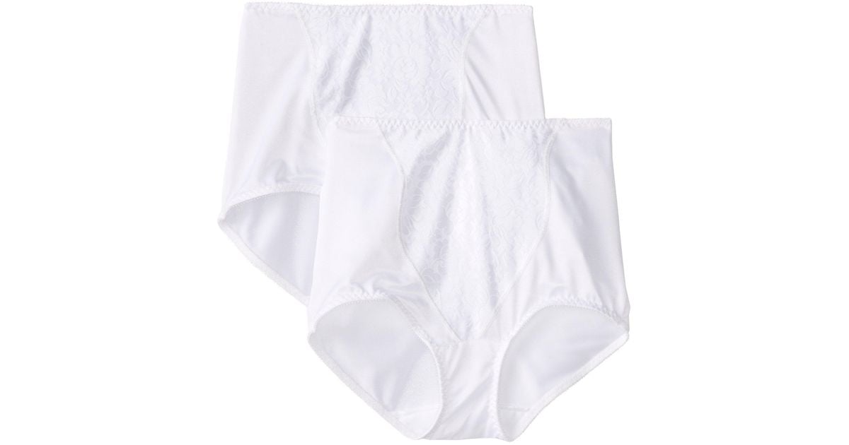 Bali Lace Shapewear Double Support Coordinate Brief 2pack in White Lyst