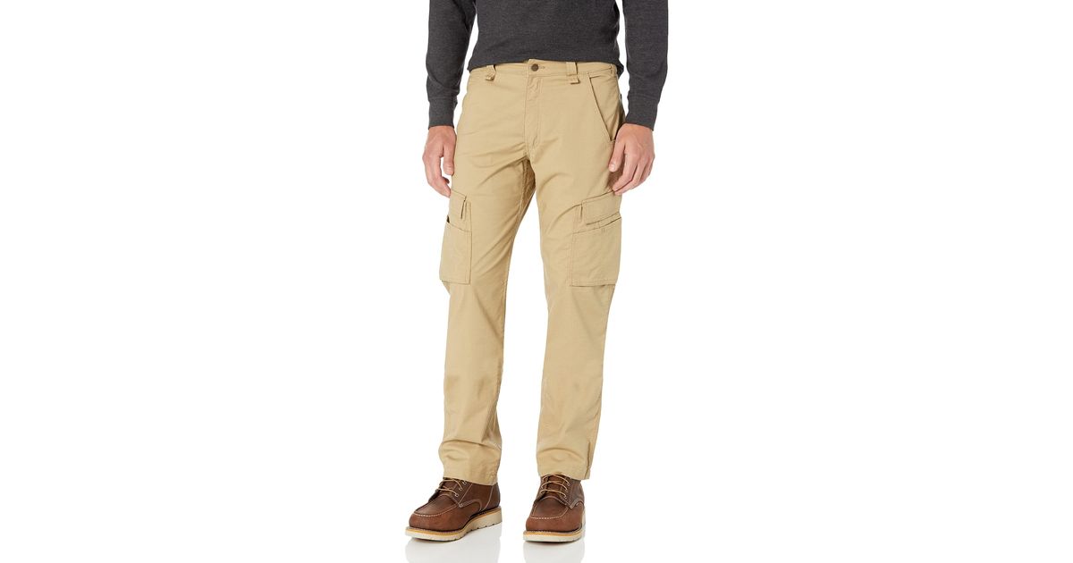 Carhartt Force Relaxed Fit Ripstop Cargo Work Pant in Natural for Men ...