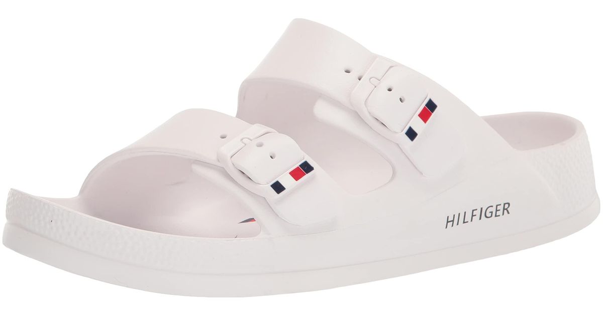Tommy Hilfiger Zolo Slide Sandal in White for Men Lyst