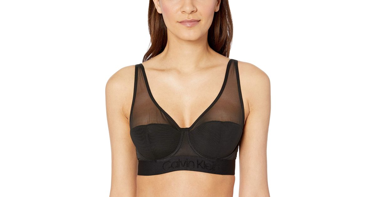tonal logo lightly lined bralette