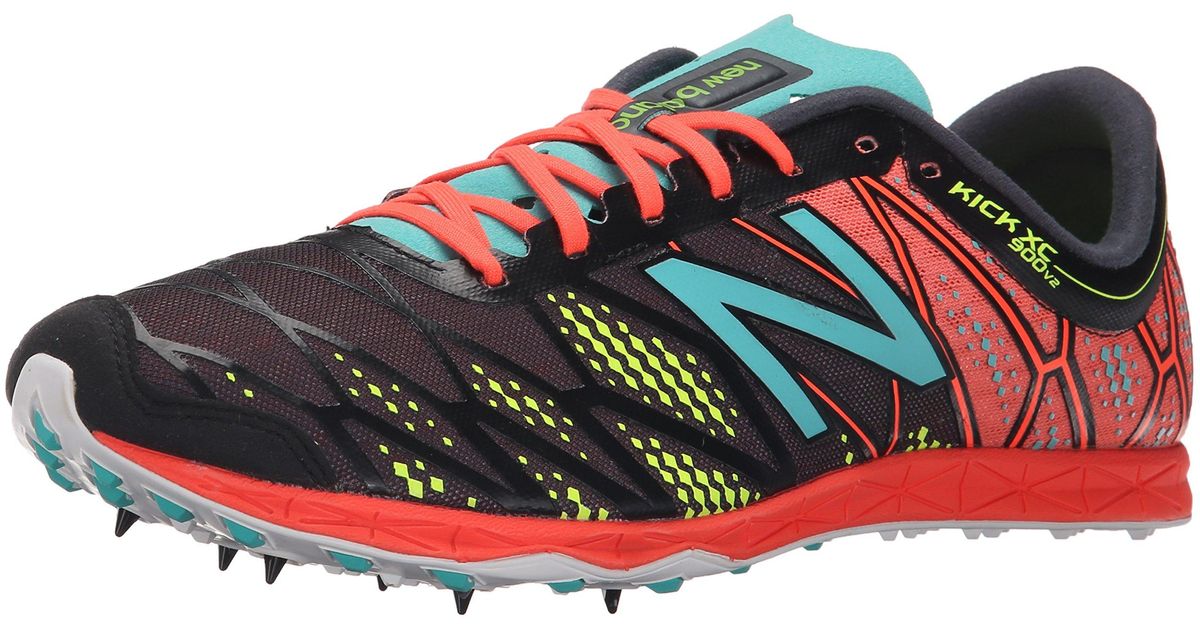 New Balance Cross Country 900 V2 Spike Running Shoe in Black/Blue
