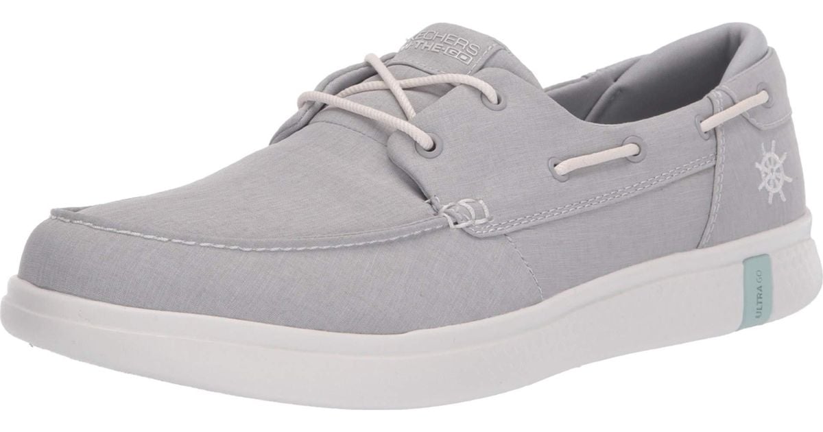 Skechers Glide Ultra136151 Boat Shoe in Grey (Gray) Lyst