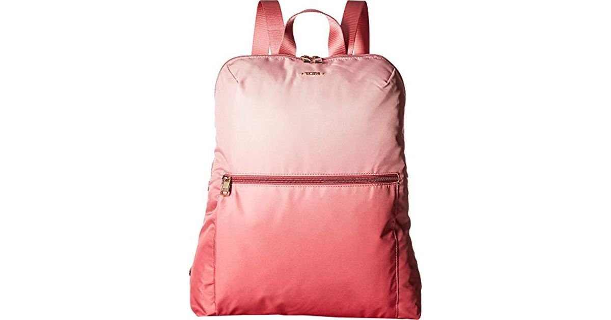 pink tumi backpack