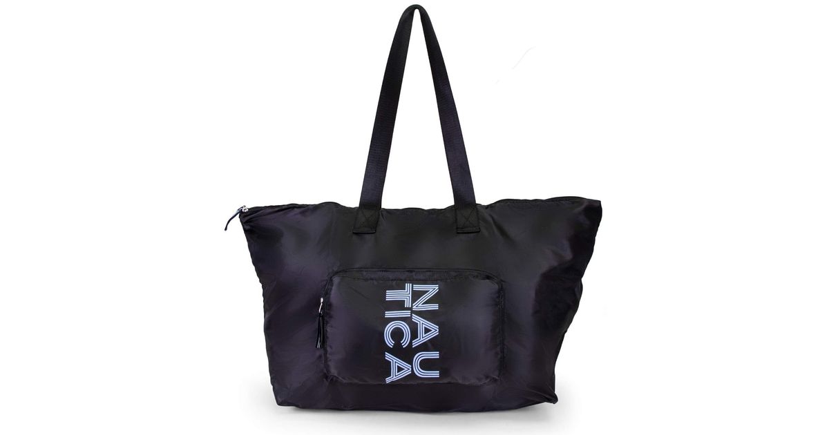 nautica tote bag black