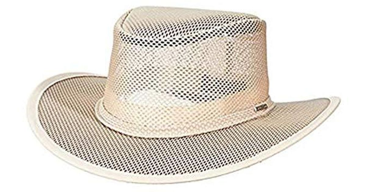 stetson men's mesh covered hat