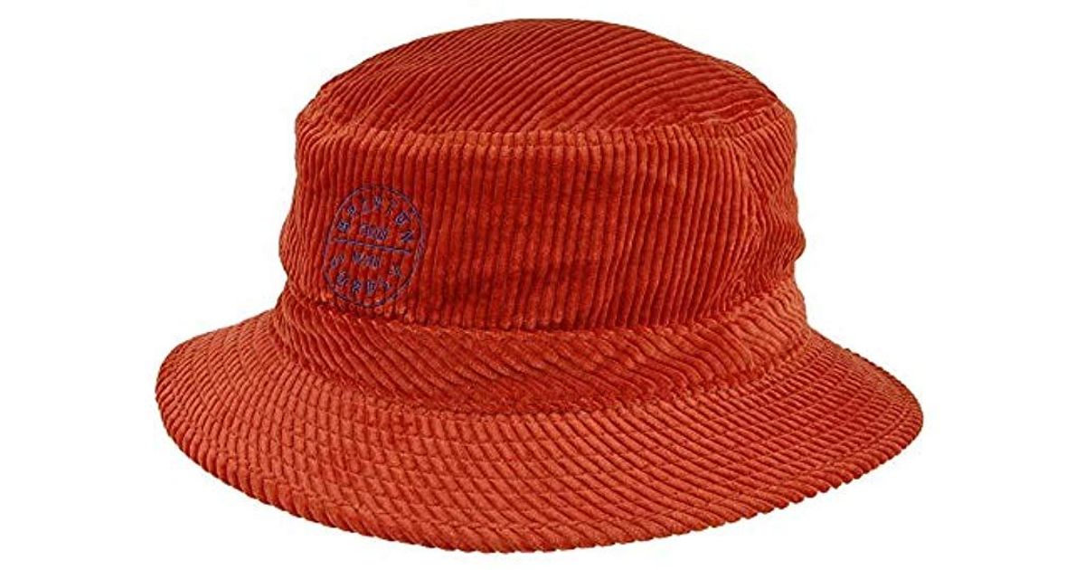 mens short brim bucket hat