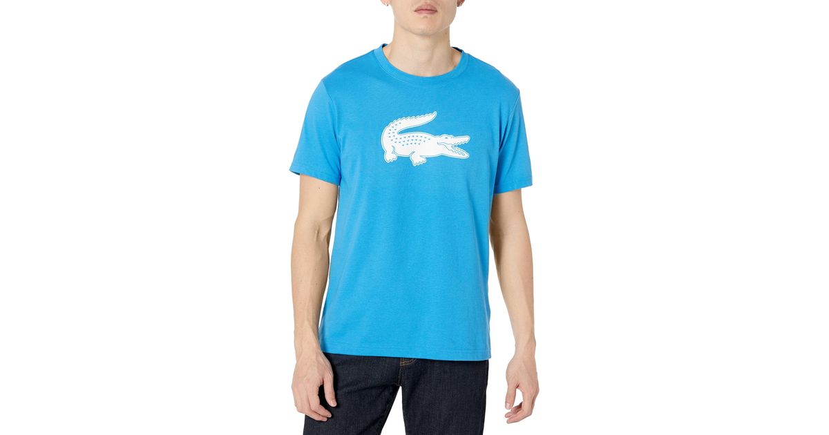 Lacoste Sport Short Sleeve Ultra Dry Croc Graphic T-shirt in Blue for Men -  Save 52% | Lyst