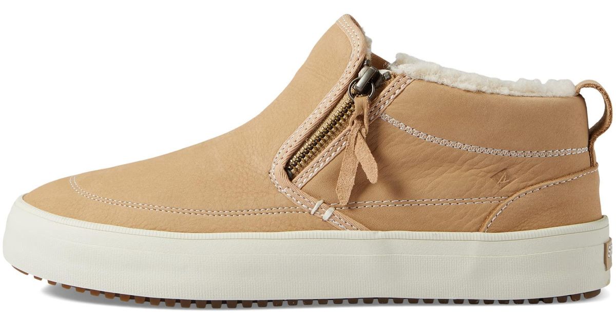 Sperry Crest Lug Side Zip - Scarpe Da Ginnastica Donna In Pelle Impermeabile Con Cerniera Laterale E Memory Foam - 2