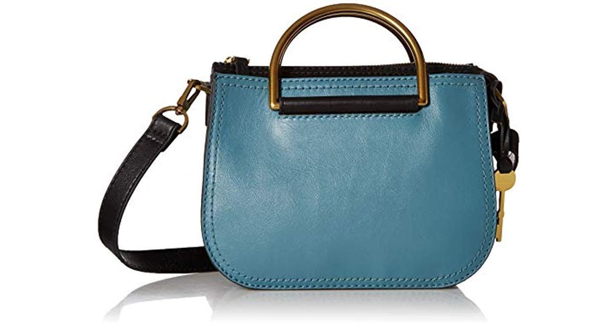 blue satchel purse