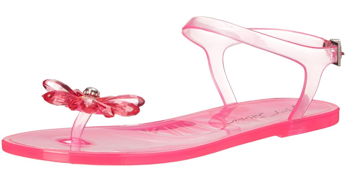 Betsey Johnson Tabby Sandal in Pink | Lyst
