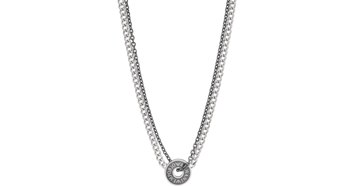 Armani silver chain deals