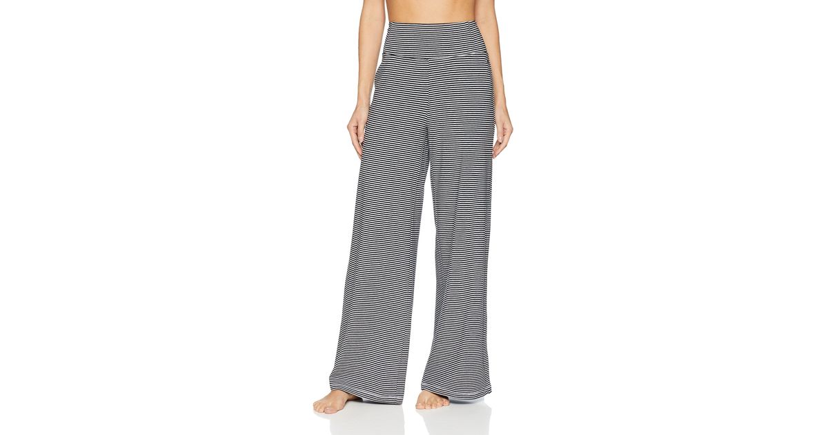 Calvin Klein Mini Stripe High Waist Wide Leg Pant in Pearl Grey Heather  Combo (Gray) - Lyst