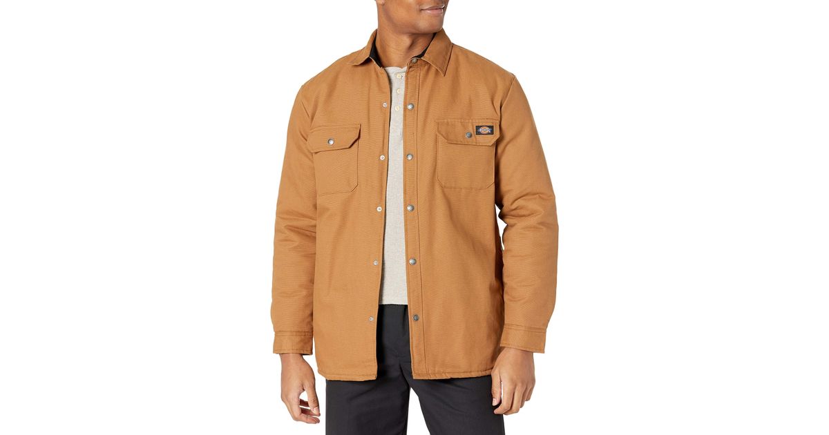 Dickies Flannel Lined Shirt Jacket With 