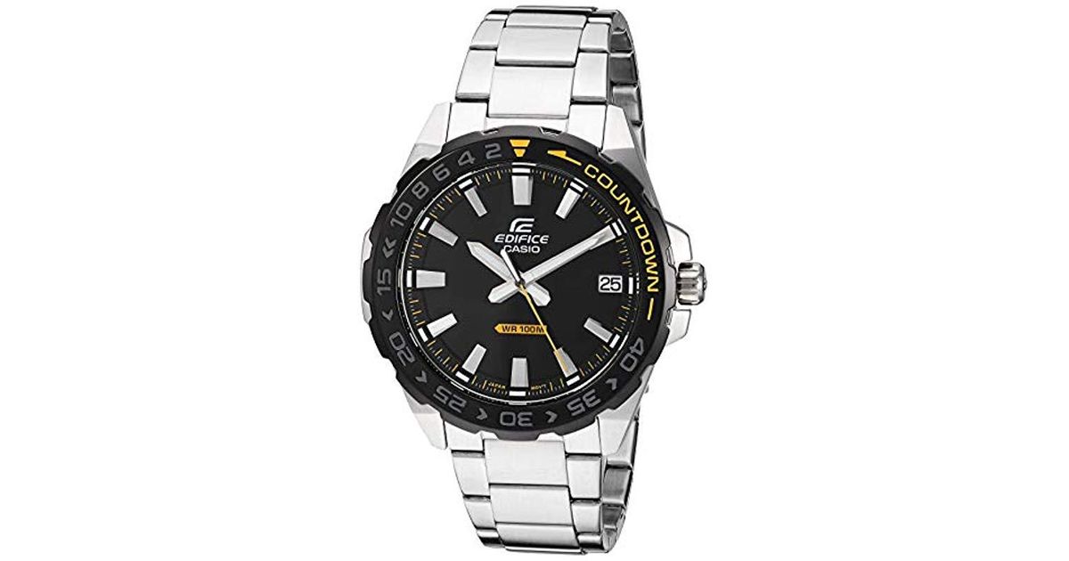 G-Shock Edifice Quartz Stainless-steel Strap, Silver, 21 Casual Watch (model: Efv-120db-1avcr